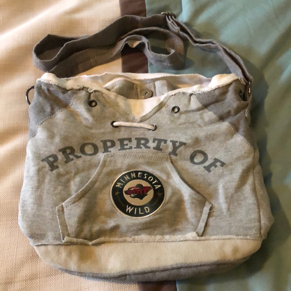 MN Wild sweatshirt purse